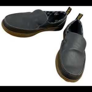 Dr Martens Black Leather Slip On Loafers Mens 9